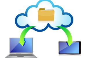 document distribution between computers using cloud