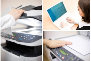 Capturing documents by scanning on machine