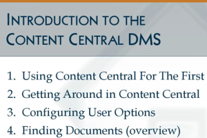 Introduction to Content Central document management software