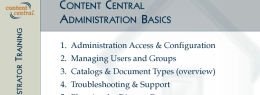 Content Central document management software administration basics