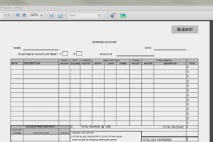 Capturing forms in Content Central document management system