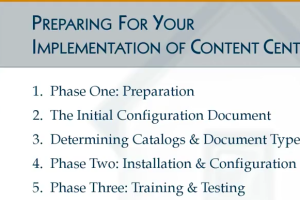Five steps for preparing for Content Central document management software implementation